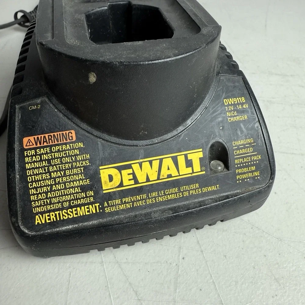 DeWalt DW9118 7.2v-9.6v-12.0v-14.4v NiCd Battery Charger